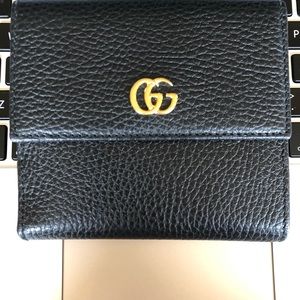 Gucci French flap wallet